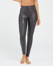 Load image into Gallery viewer, Faux Leather Moto Leggings