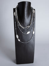 Load image into Gallery viewer, 4 Rows Silver &amp; Labradorite necklace
