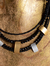 Load image into Gallery viewer, Gold/Silver Hematite &amp; Spinel Necklace
