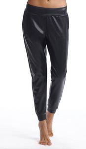 FAUX LEATHER JOGGER
