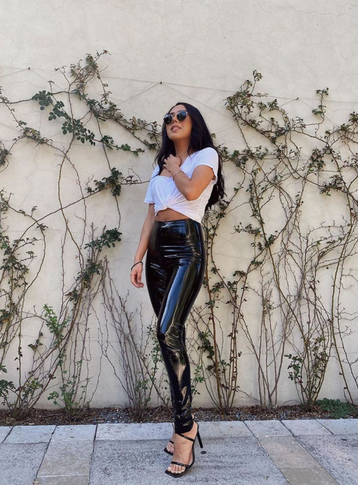 FAUX PATENT LEATHER LEGGING WITH PERFECT CONTROL – Insanity El Paseo
