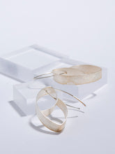 Load image into Gallery viewer, Brushed Sterling Silver earrings