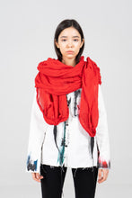 Load image into Gallery viewer, CRINKLE LEATHER ANCHOR SHAWL
