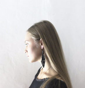 Twisted Leather Earrings