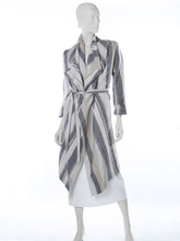 Load image into Gallery viewer, Linen/ Lurex Tie Belt Coat

