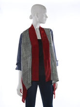 Load image into Gallery viewer, Navy, Red, Black Cardigan
