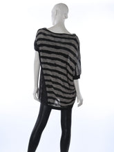 Load image into Gallery viewer, Striped Linen Drape Tee
