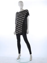 Load image into Gallery viewer, Striped Linen Drape Tee
