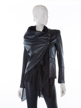 Load image into Gallery viewer, Leather Drape Jacket
