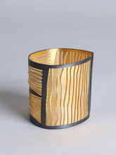 Load image into Gallery viewer, Gold Plated Silver Cut-out Cuff
