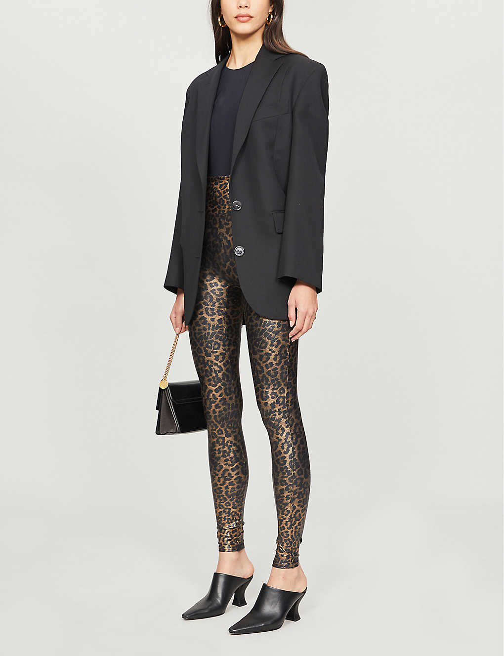 Spanx Faux Leather Leopard Leggings in Leopard Shine Size L - $30 - From  Nicole
