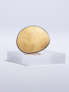 Matte Gold plated Disc Ring