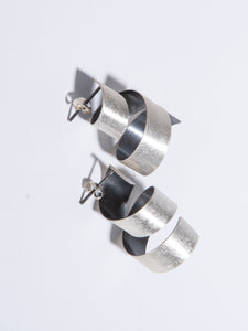 Silver Helix earrings