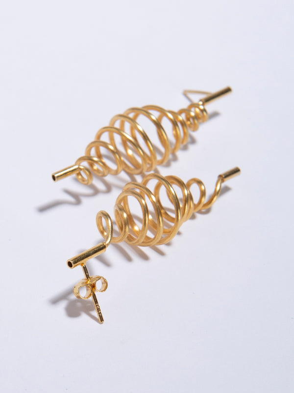 Gold Coil earrings
