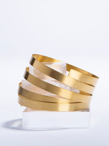 Gold plated Sterling Silver Coil bracelet